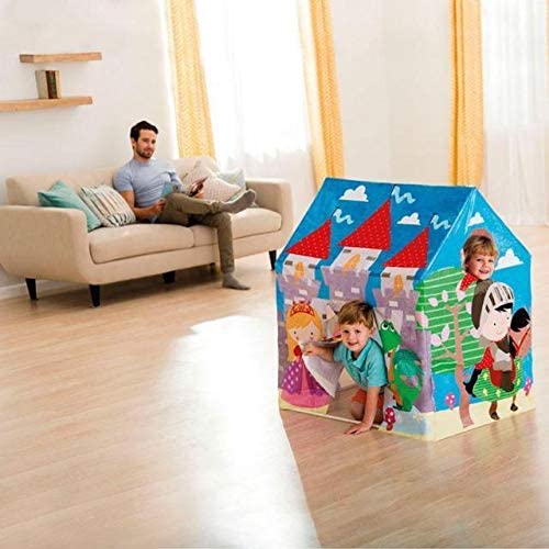 INTEX Play Tent House – Royal Castle Edition (37.5″ x 29.5″ x 42″ / 95cm x 75cm x 107cm) | Golu Baby