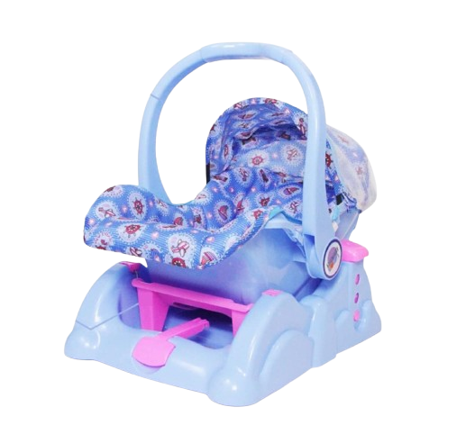 Mama Love 3 in 1 Carry Cot – Height Adjustable (Blue) | Golu Baby