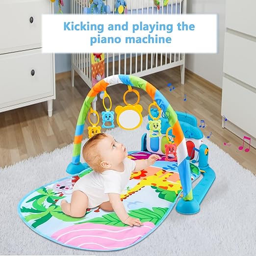 Baby Play Mat with Play Arch, Music, Lights & Educational Toys | Golu Baby