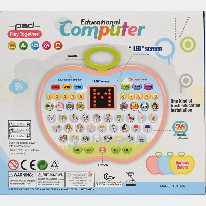 Sareen Smart Learning Tab – 26 English Words Educational Computer | Golu Baby