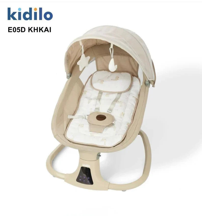 Kidilo 3-in-1 Deluxe Multi-Functional Electric Baby Swing & Bassinet |Golu Baby