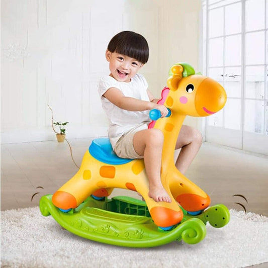 2-in-1 Rocking & Ride-On Giraffe – Fun & Learning for Kids | Golu Baby