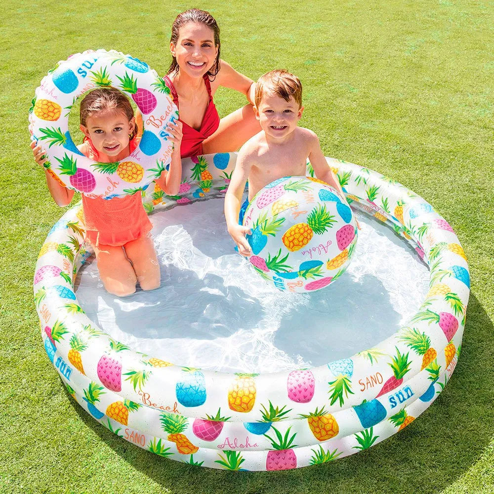 INTEX Fishbowl Pool Set – 52″ x 11″ with Matching Ball & Tube | Golu Baby