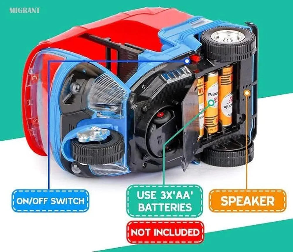 Best Kids Tricycle | Sound, Pump & Flashing Top Light - Golu Baby