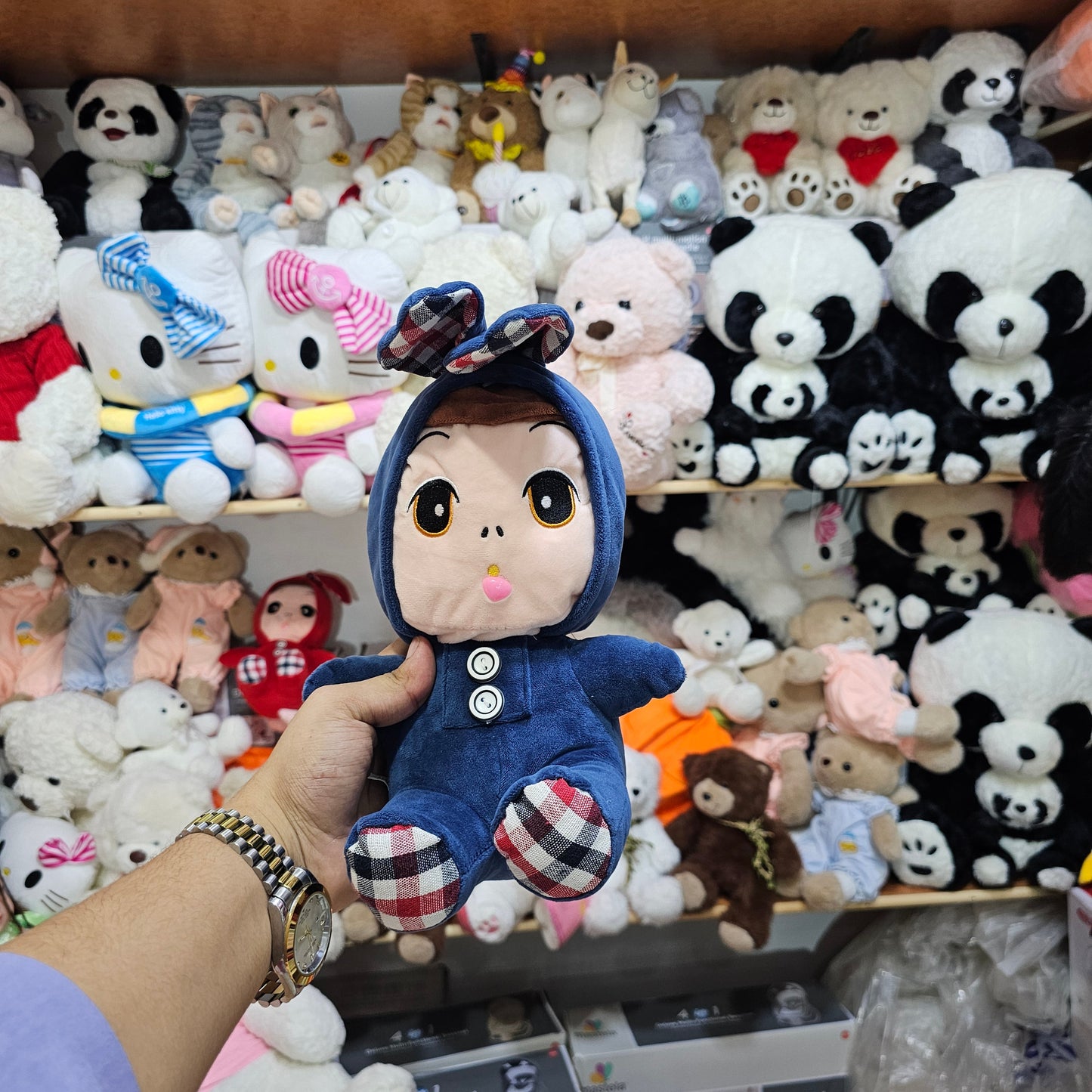 Blue Cap Doll – 25cm Soft Plush Toy | Golu Baby