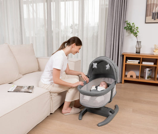 H Multi-Motion Baby Cradle – Smart Comfort for Your Little One | Golu Baby
