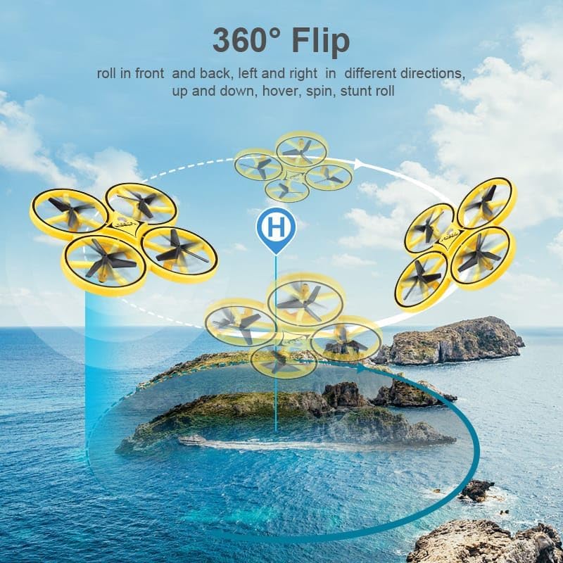 Throwing Induction Flash Drone – 2.4GHz Gravity Sensor Remote Control | Golu Baby