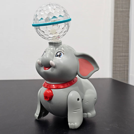 Cute Elephant 360° Rotating Toy – Musical & Light Fun for Kids | Golu Baby