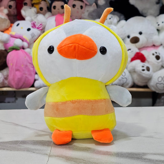 Penguin Plush Dressed as Unicorn – Yellow Soft Toy 25cm | Golu Baby