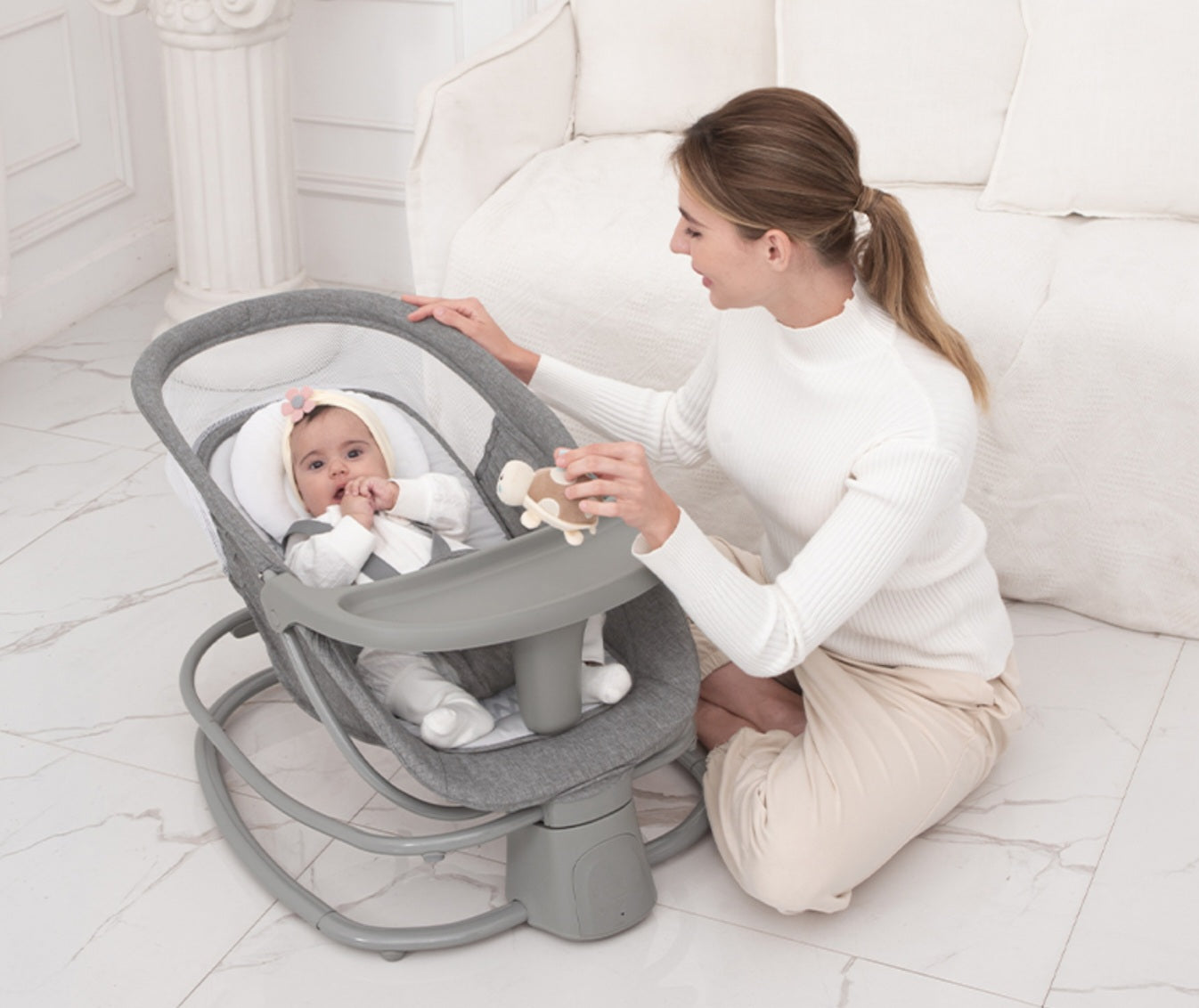 MASTELA 4-in-1 Multi-Functional Fold-Up Bassinet | Golu Baby