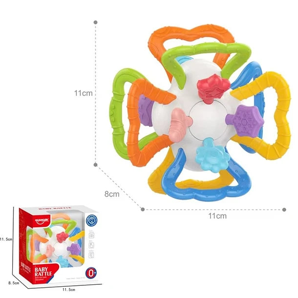Baby Rattle Toy – Early Education for Visual, Touch & Auditory Development | Golu Baby