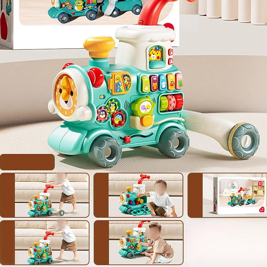 Multifunctional Baby Walker Train – 5 in 1 Activity Ride - Golu Baby