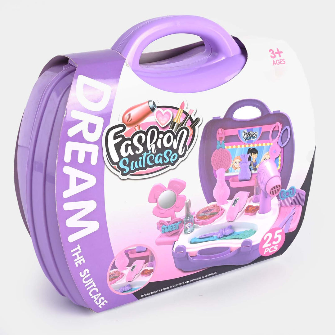 Fashion Suitcase Makeup Box for Girls | Beauty Play Set with Accessories - Golu Baby