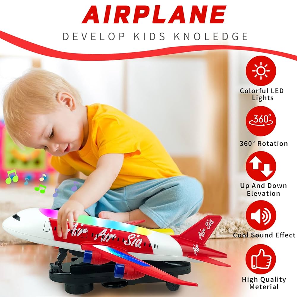 Air SIA Aeroplane Toy | Music & Lighting for Kids - Golu Baby