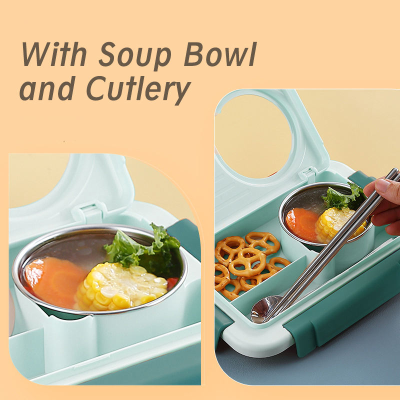 🍱 Stainless Steel Lunch Box Set – 800 ml + 150 ml | Golu Baby