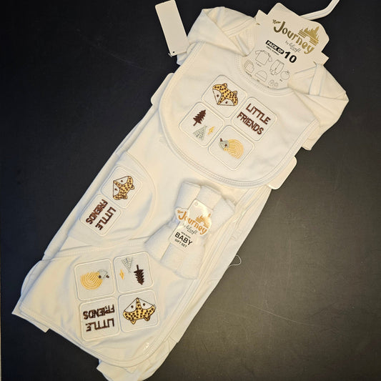 10-Piece Journey Baby Starter Set – Newborn Essentials | Golu Baby