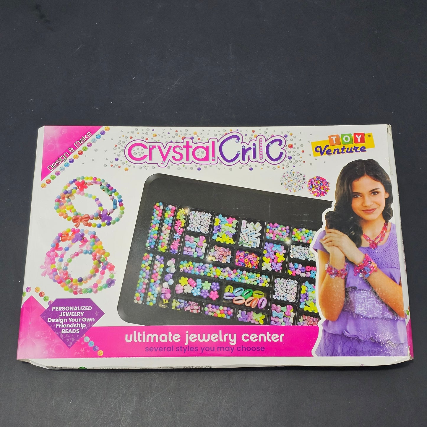Crystal Acrylic Ultimate Jewelry Center – DIY Jewelry Making Kit for Girls |Golu Baby