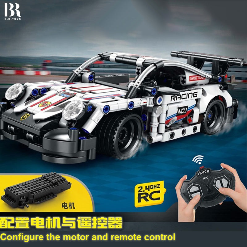 Remote Control Sports Car Building Block Set – 2.4 GHz, 386 Pieces | Golu Baby