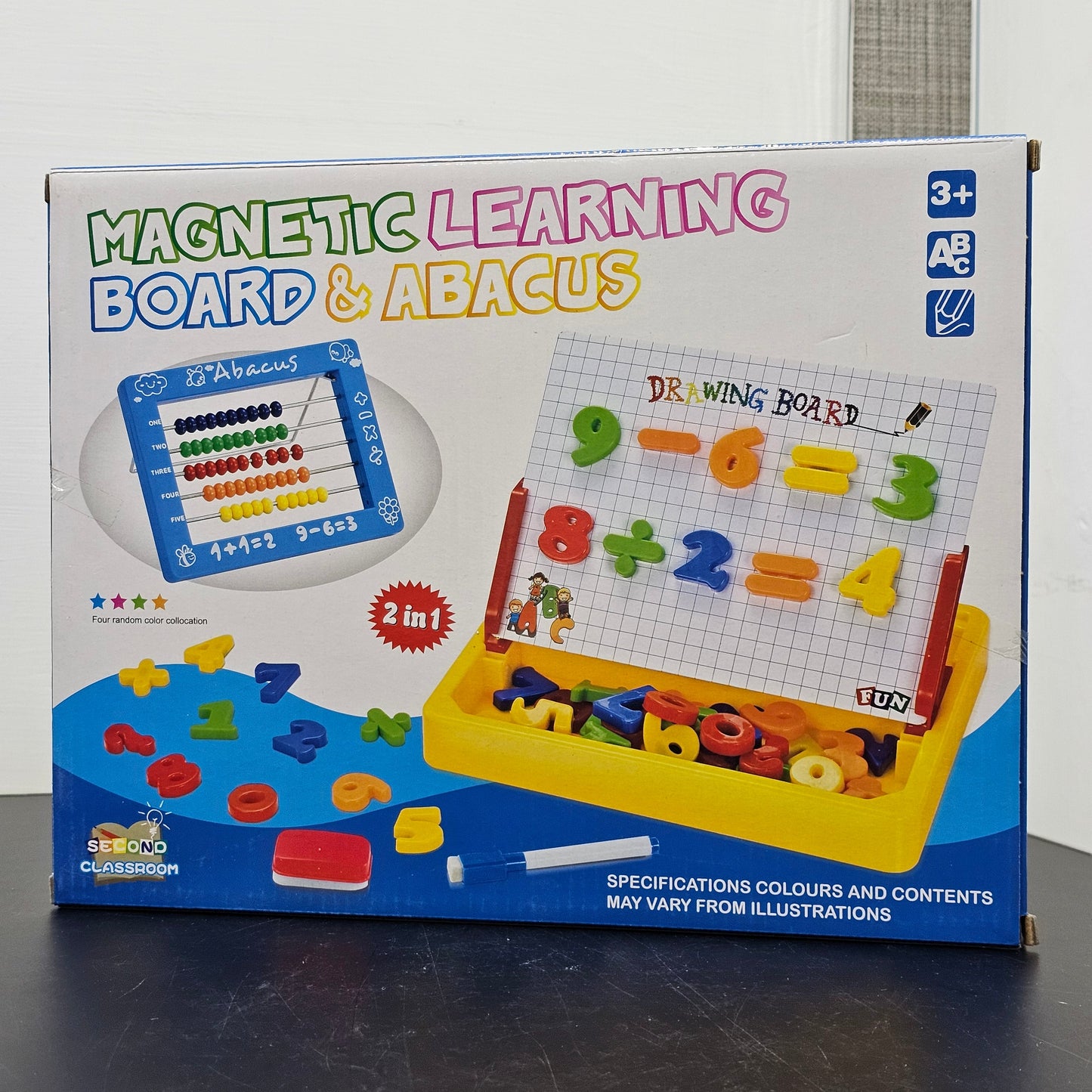 Magnetic Learning Board with Abacus – 2-in-1 Educational Toy for Kids | Golu Baby