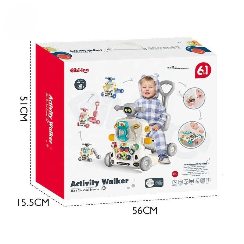 6-in-1 Baby Activity Walker with Music & Lights | Golu baby