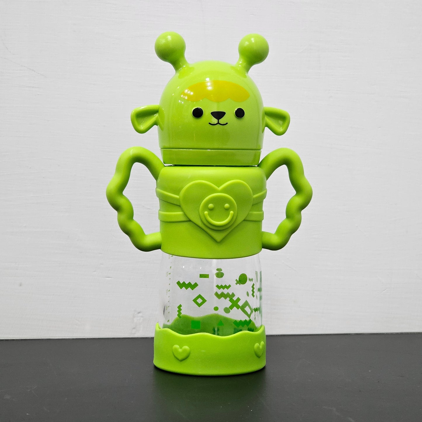 Baby Glass Feeder Green 250ml – Healthy & Durable Feeding Bottle | Golu Baby