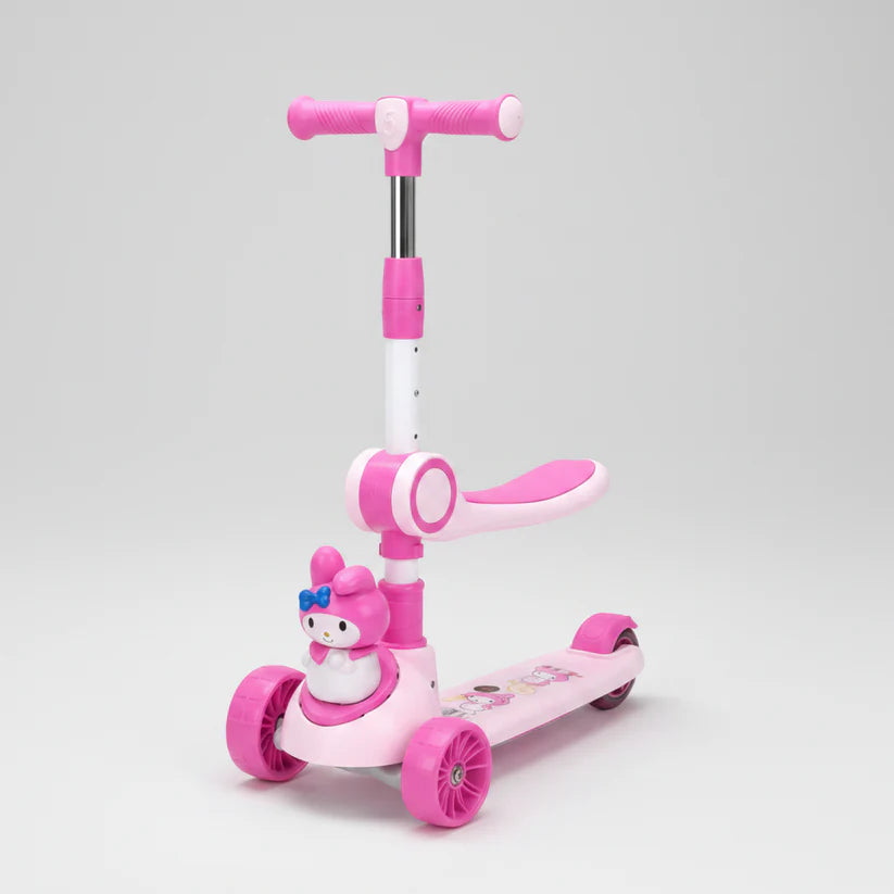 GlowRide Kids 3 Wheel Scooter – Foldable Ride-On with Seat, Lights & Music