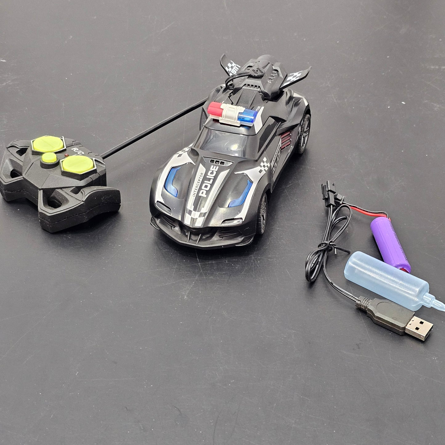 Rod Master Police Car – Cool Light & Spray Action with Remote Control | Golu Baby