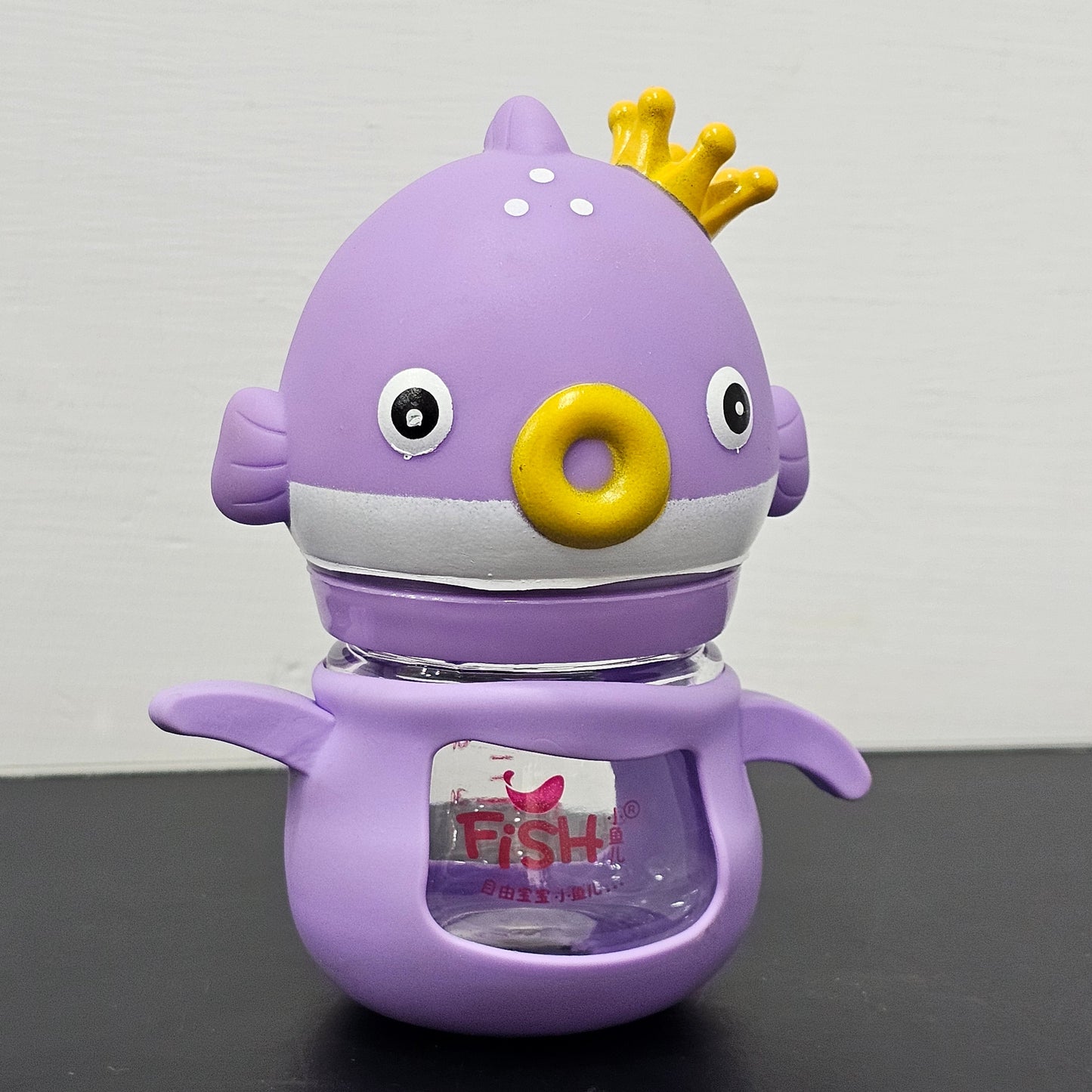 Baby Glass Feeder Purple 60ml – Safe, Compact & Comfortable | Golu Baby