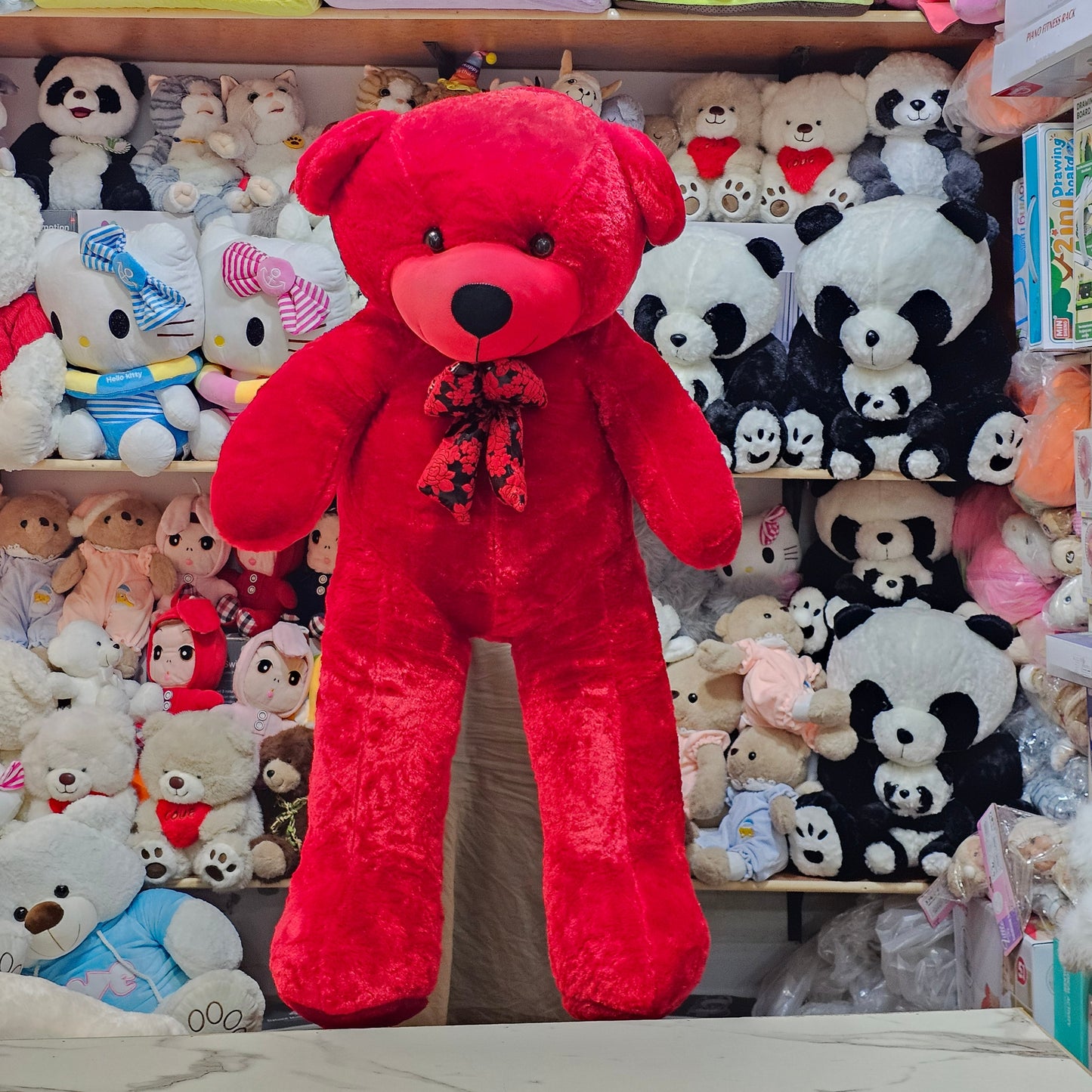Giant Red Teddy Bear – 5 Feet Soft Plush Toy | Golu Baby