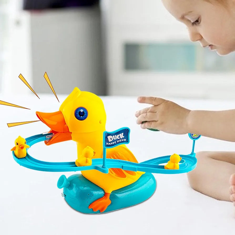 Duck Electric Track Slide Toy – Educational Fun Track Game for Kids |Golu Baby