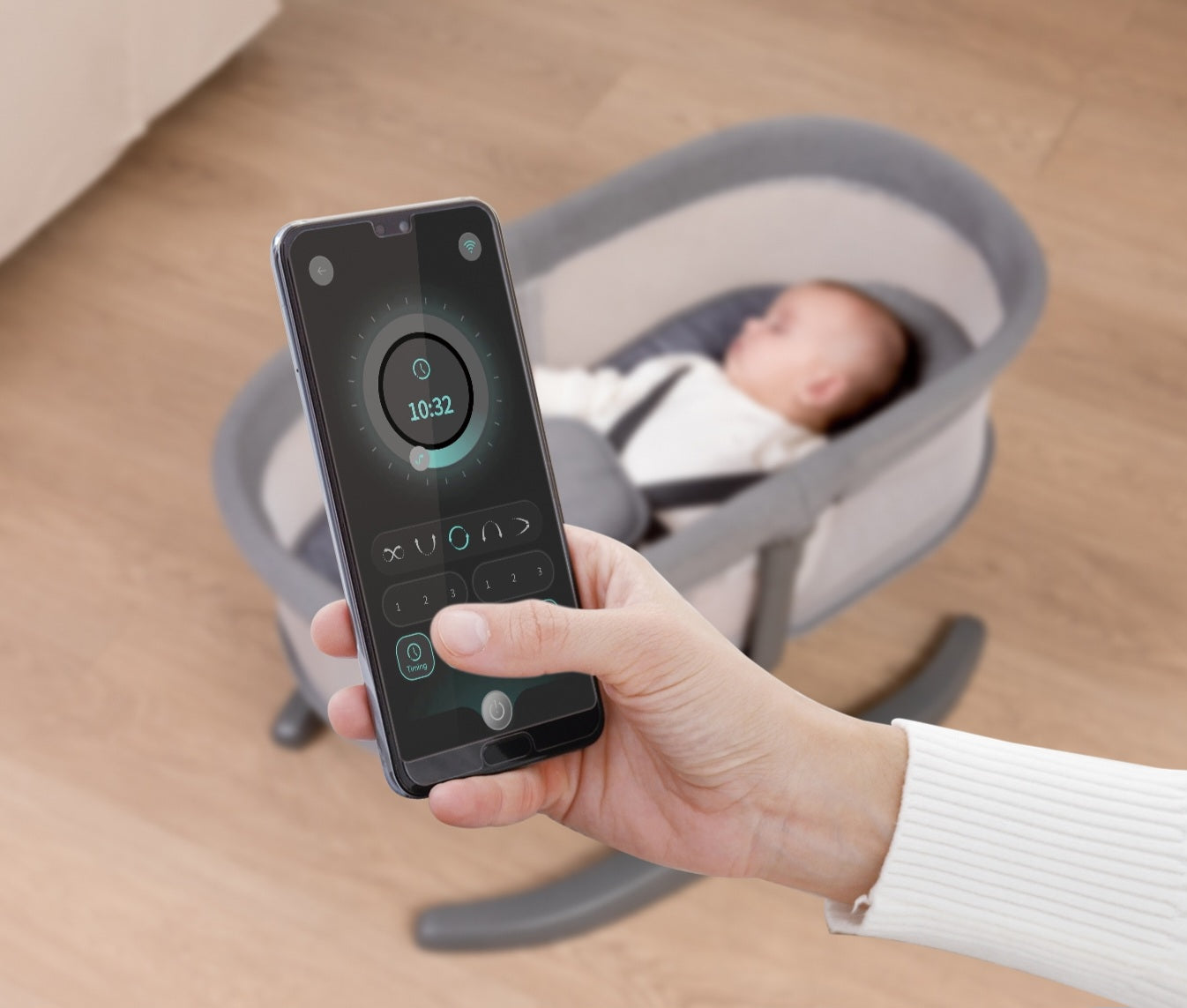 H Multi-Motion Baby Cradle – Smart Comfort for Your Little One | Golu Baby