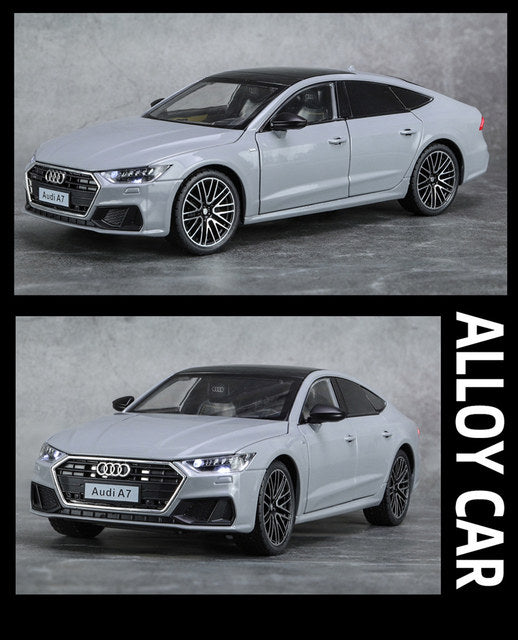 Audi A7 1:24 Scale Alloy Die-Cast Model Car – Pull-Back, Light & Sound Function | Golu Baby