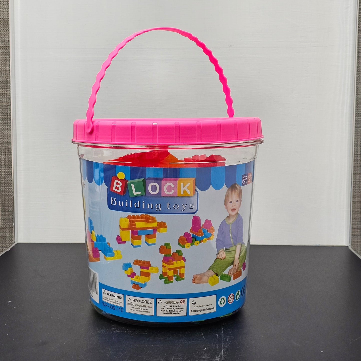 Building Blocks Basket – 110 Pcs Colorful Construction Set for Kids | Golu Baby