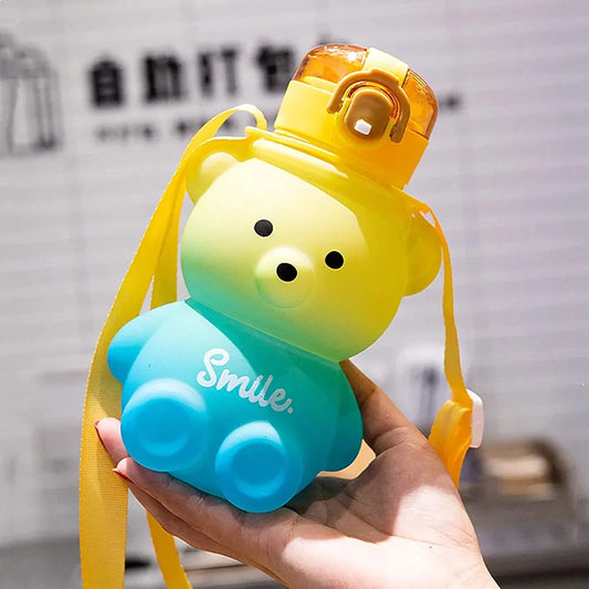 800ml Bear Water Bottle | Cute & Durable Kids Hydration Bottle – Golu Baby