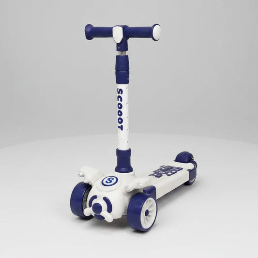 SkyGlide Aeroplane Kids Scooter – 3 Wheel Foldable Ride with Lights & Music