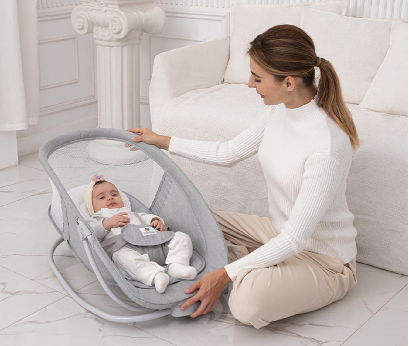 MASTELA 4-in-1 Multi-Functional Fold-Up Bassinet | Golu Baby