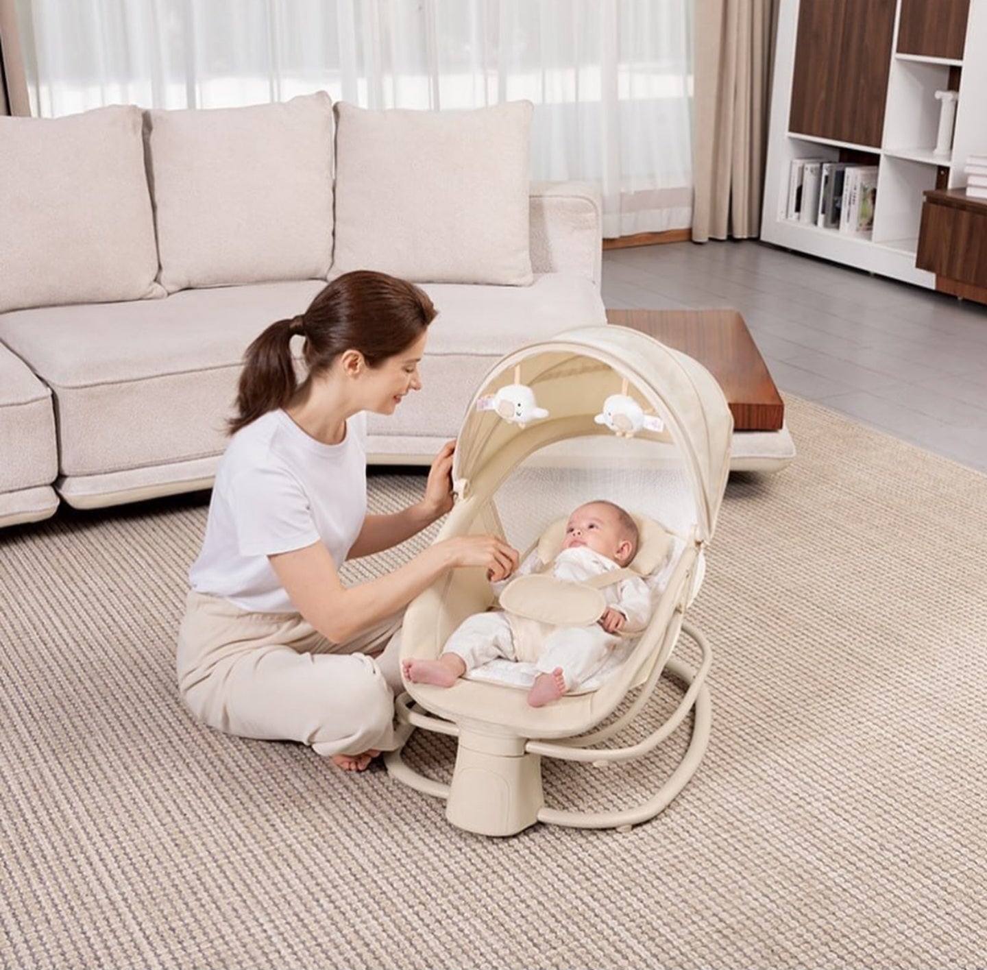 MASTELA 4-in-1 Multi-Functional Fold-Up Bassinet | Golu Baby