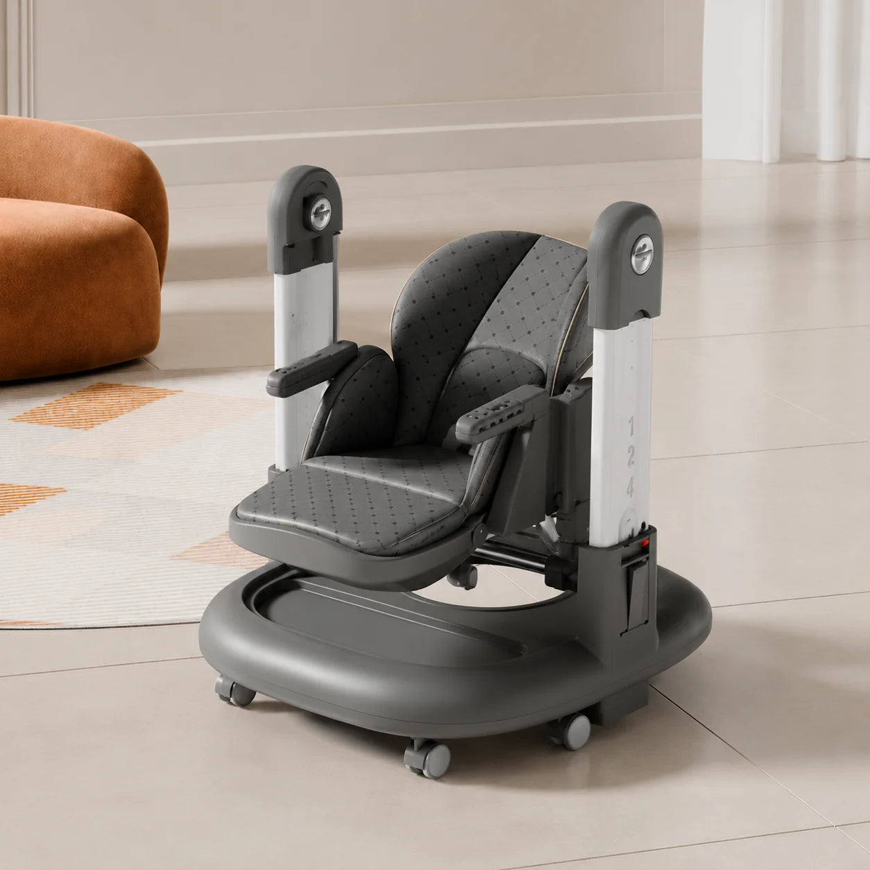 Kidilo KD015 3-in-1 Premium Baby High Chair – Feeding Chair, Baby Walker & Baby Swing