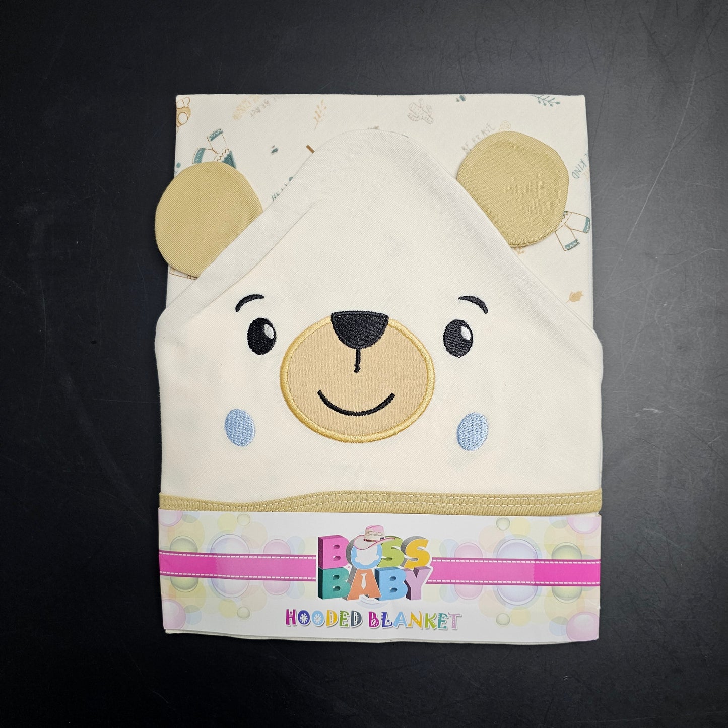 Bear Hooded Baby Blanket – Soft & Cozy Newborn Blanket | Golu Baby