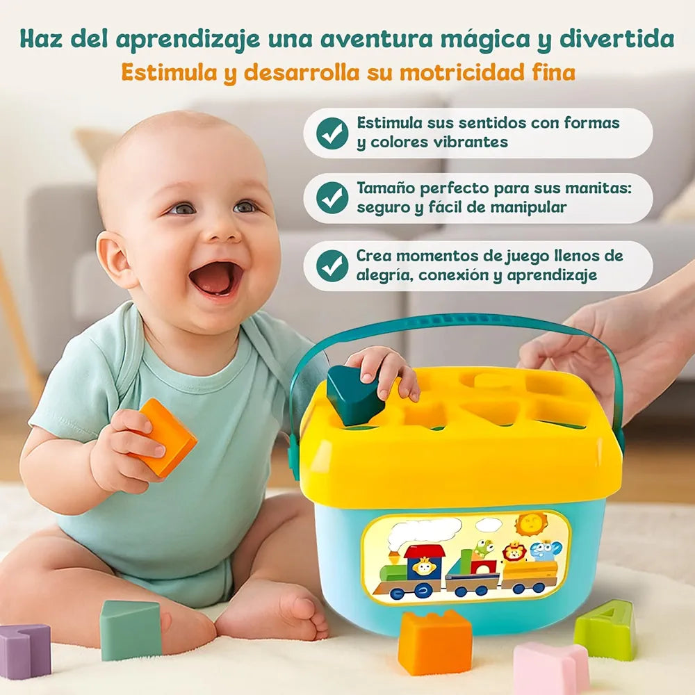 Baby’s First Blocks – 16-Piece Educational Building Set | Golu Baby