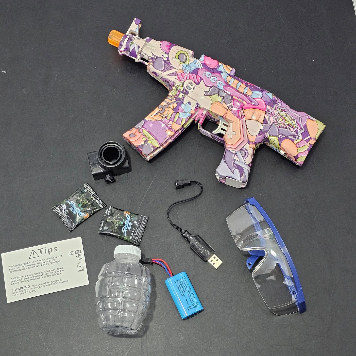 AK-47 Shooter Elite High-Speed Electric Water Bomb Gun ā Interactive Shooting Toy for Kids 8+ | Golu Baby