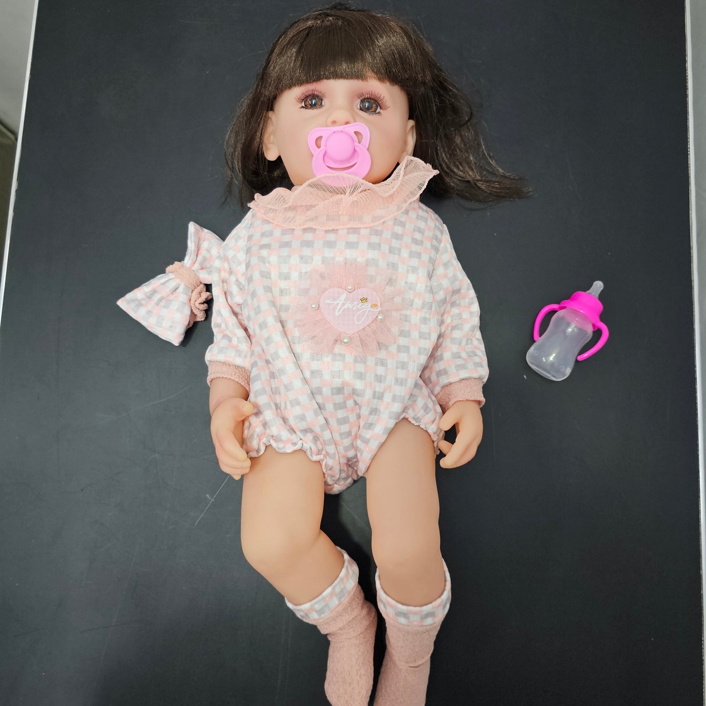 55cm Baby Silicone Doll – Lifelike Real Baby with Accessories | Golu Baby