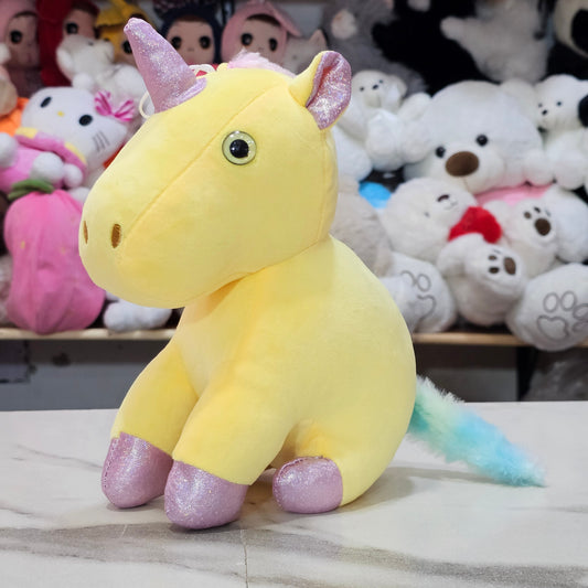 Unicorn Soft Toy – Yellow Colour 25cm | Golu Baby