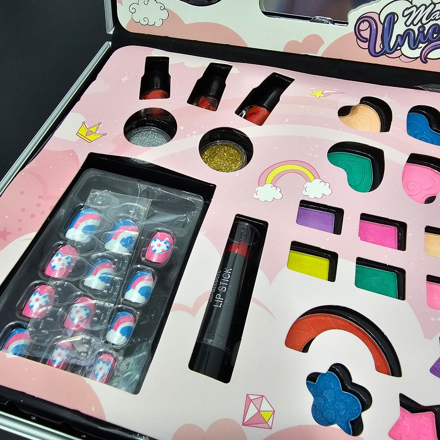 Unicorn Makeup Suitcase – Magical Beauty Set for Kids | Golu Baby