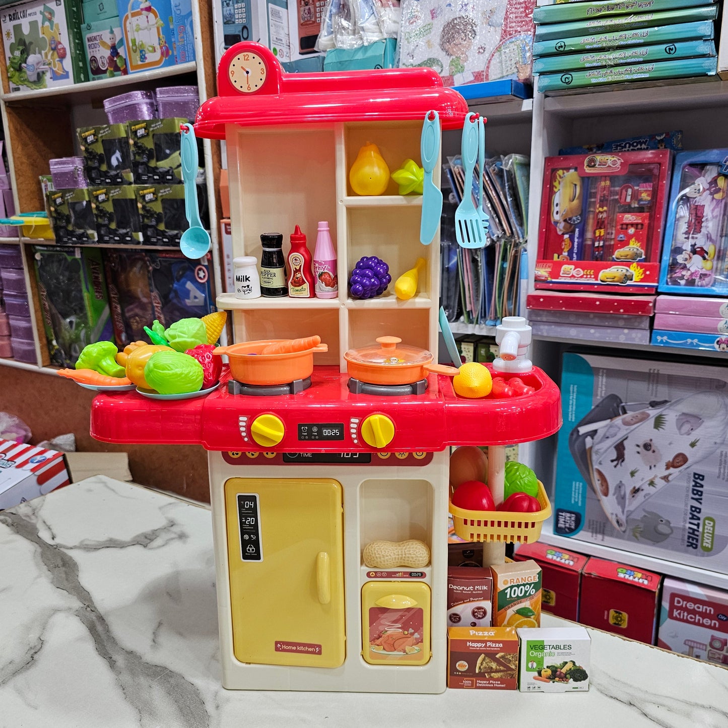 Stream Effect Kitchen Set – 65cm Height | 46 Accessories - Golu Baby