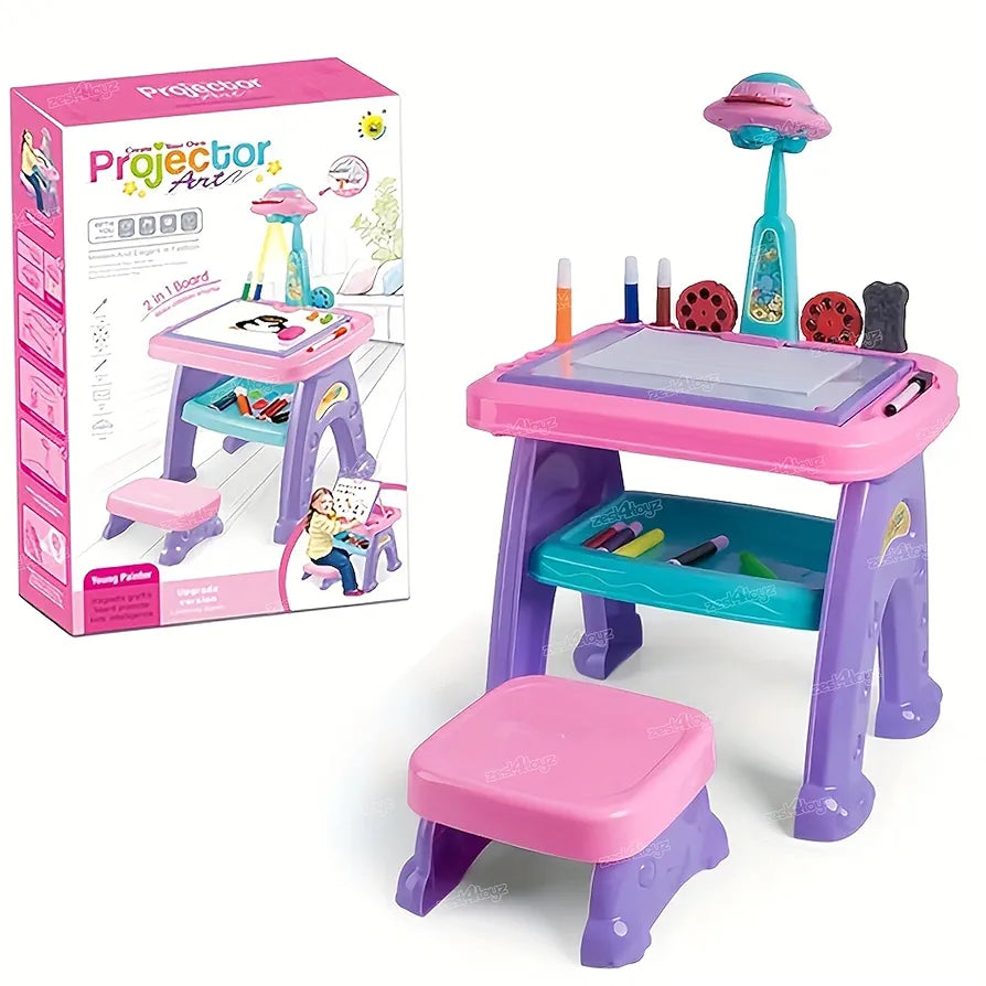 2 in 1 Projector Art & Writing Board – Creative Learning Fun! - Golu Baby