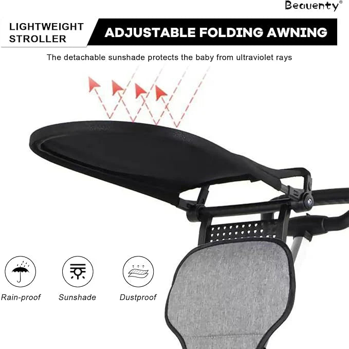 Two-Way Push Compact Baby Stroller – Lightweight & Anti-Rollover Design