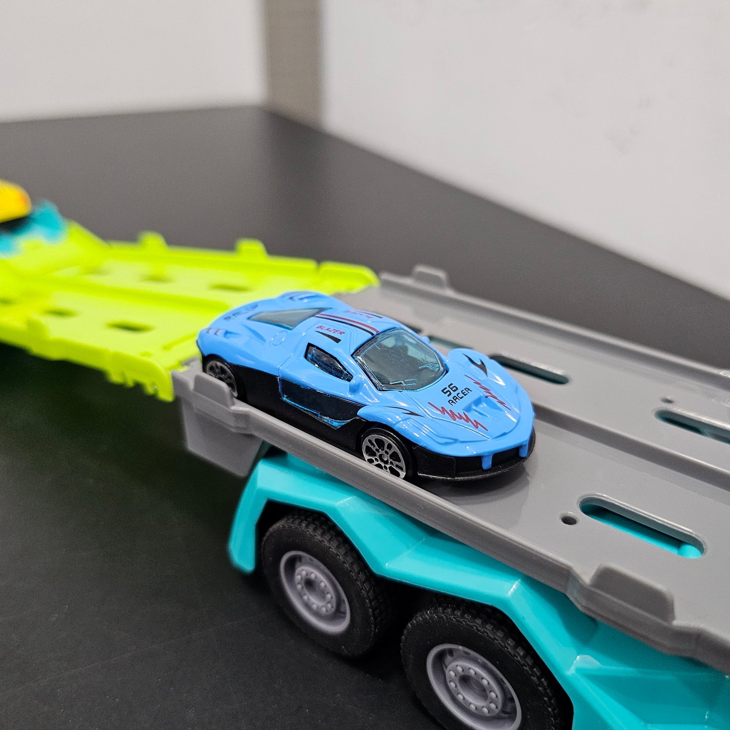Track Truck with 2 Cars – Racing Transporter Playset | Golu Baby