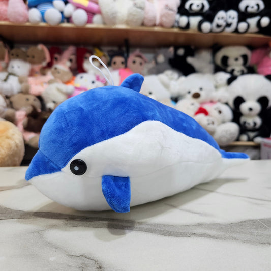 Dolphin Plush Toy – Blue Colour 25cm | Golu Baby