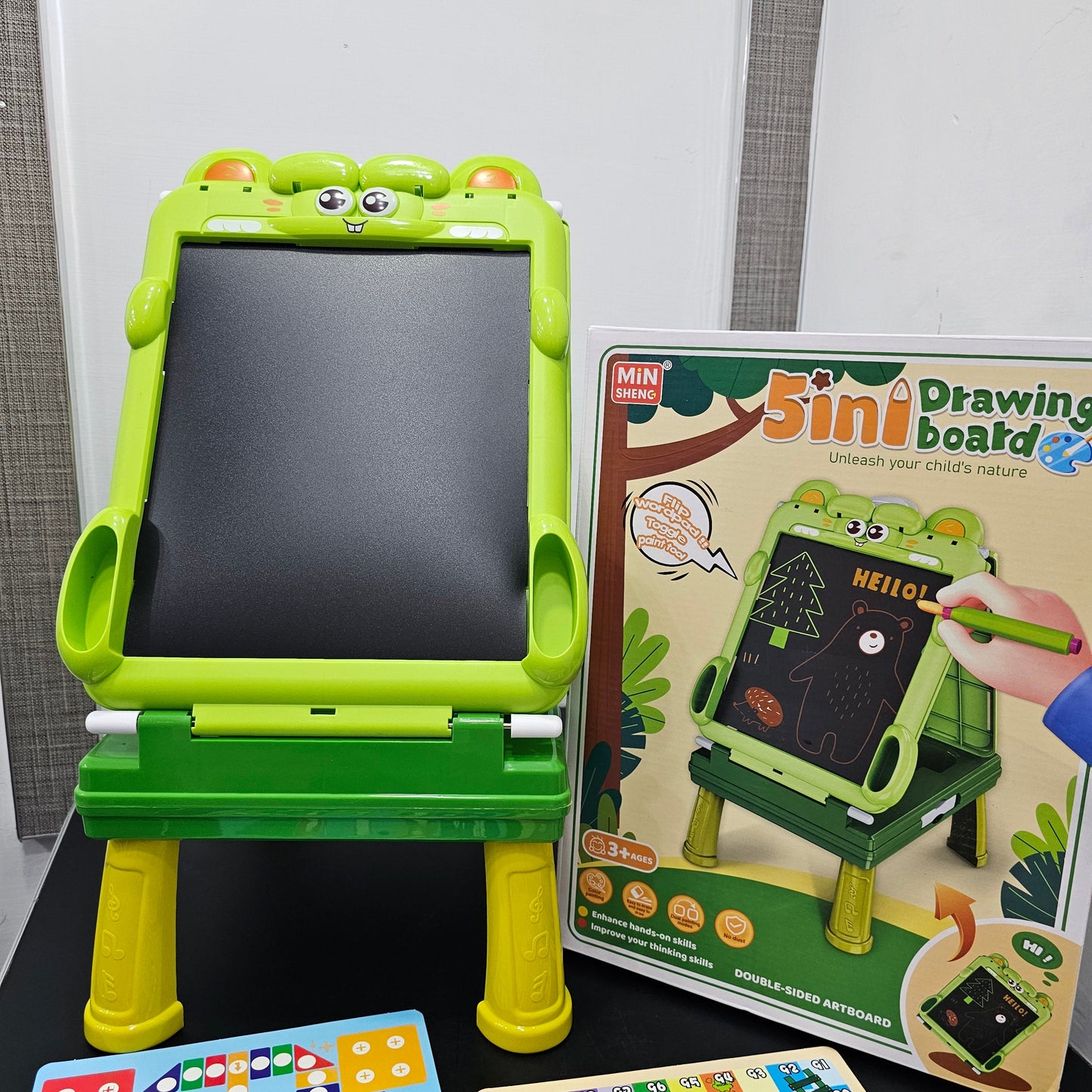 5-in-1 Drawing Board for Kids – Chalk, Markers & Magic Erase | Golu Baby